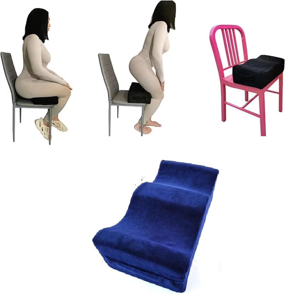 GENERICO - Cojin Asiento Gluteos Viscoelastico