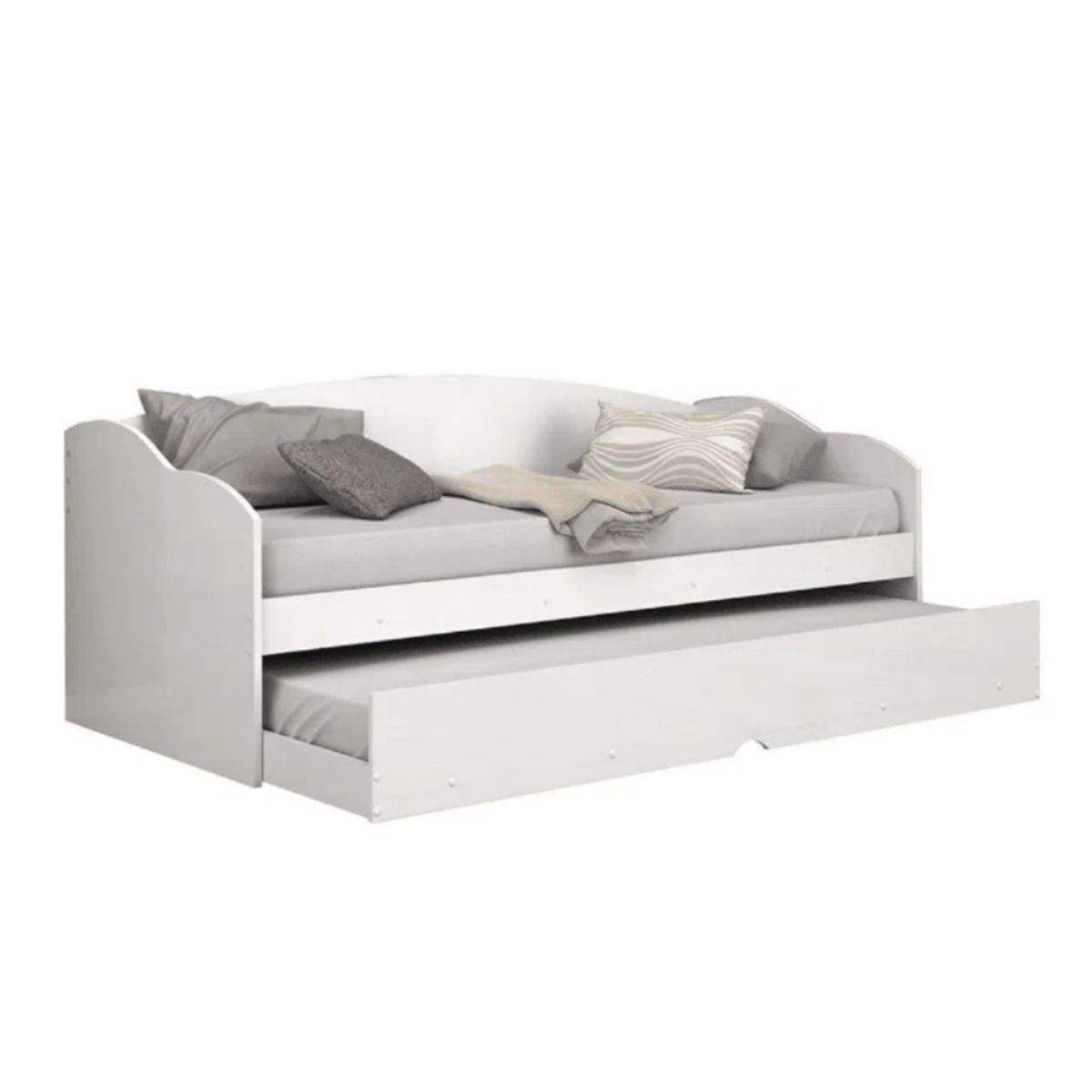 HOGAR & SPACIOS - HYS DORMITORIO 2 PLZ CON CAMA NIDO MASIL BLANCO