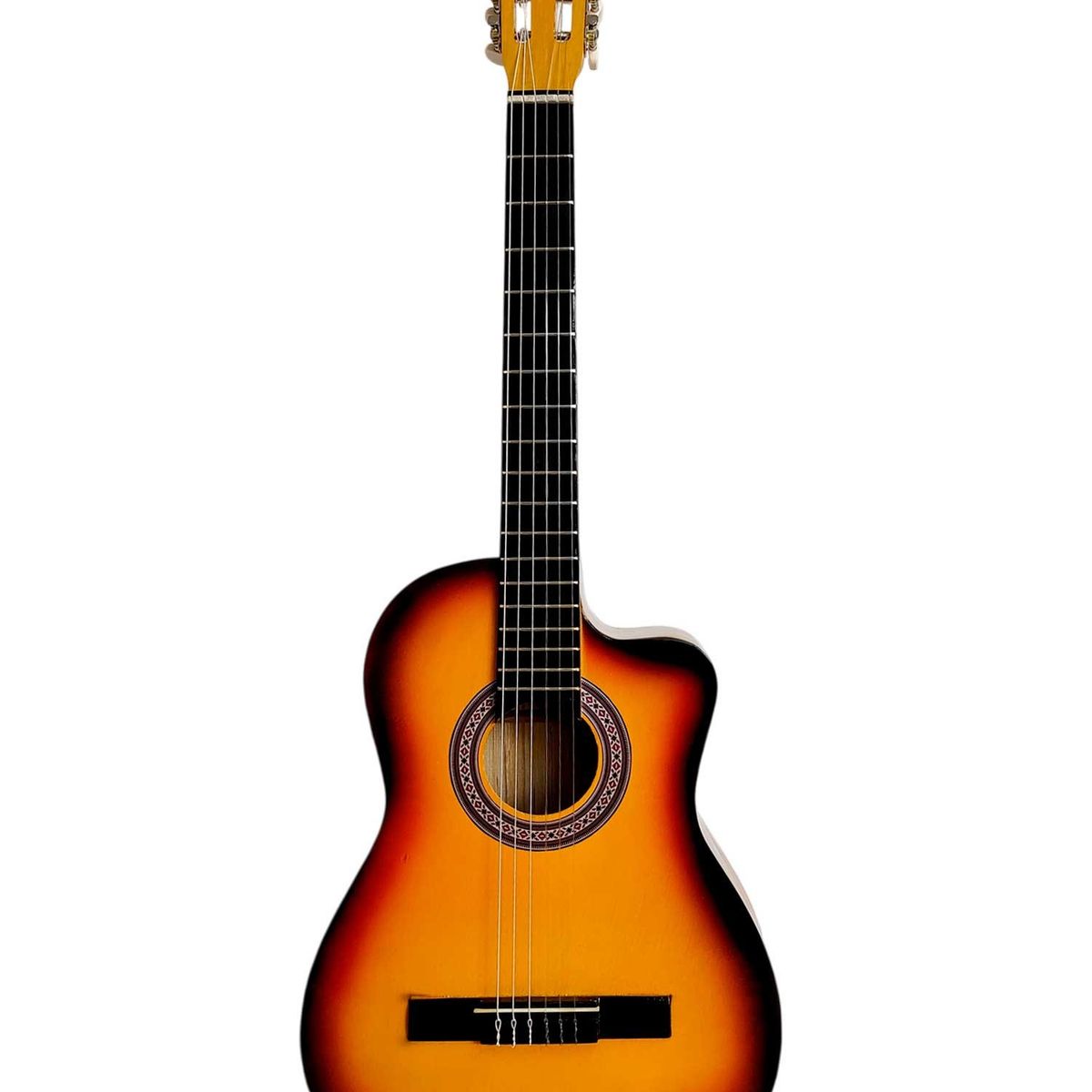 FEINZ - Guitarra Nacional en Acabado Rustico Media Luna - Sunburst