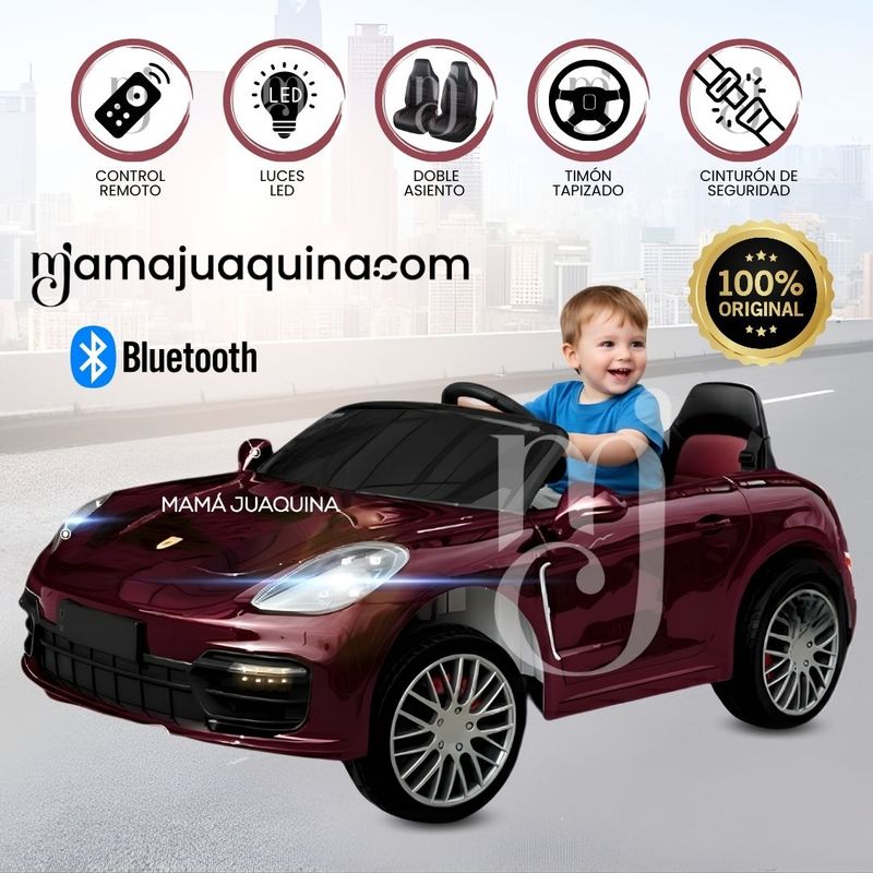 PORSCHE - CARRO A BATERÍA PORSCHE «KYPER» Borgoña