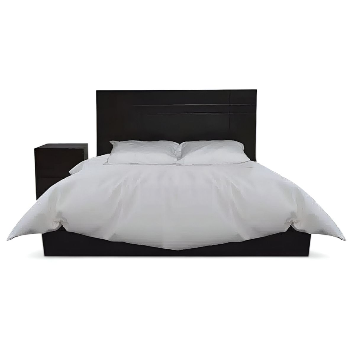 HOGAR & SPACIOS - HYS DORMITORIO 15 PLZ 1 VELADOR DONCELLA MARRON OSCURO