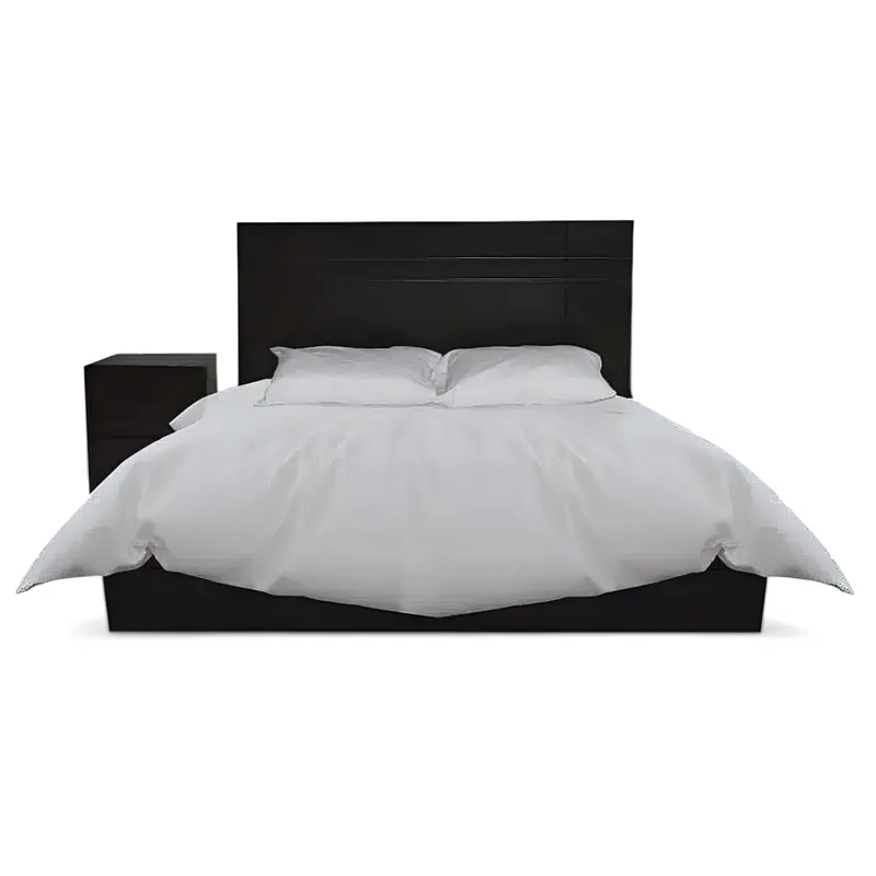 HOGAR & SPACIOS - HYS DORMITORIO 15 PLZ 1 VELADOR DONCELLA MARRON OSCURO