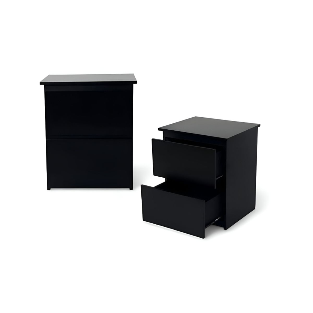 HOGAR & SPACIOS - HYS DORMITORIO 15 PLZ 1 VELADOR DONCELLA MARRON OSCURO