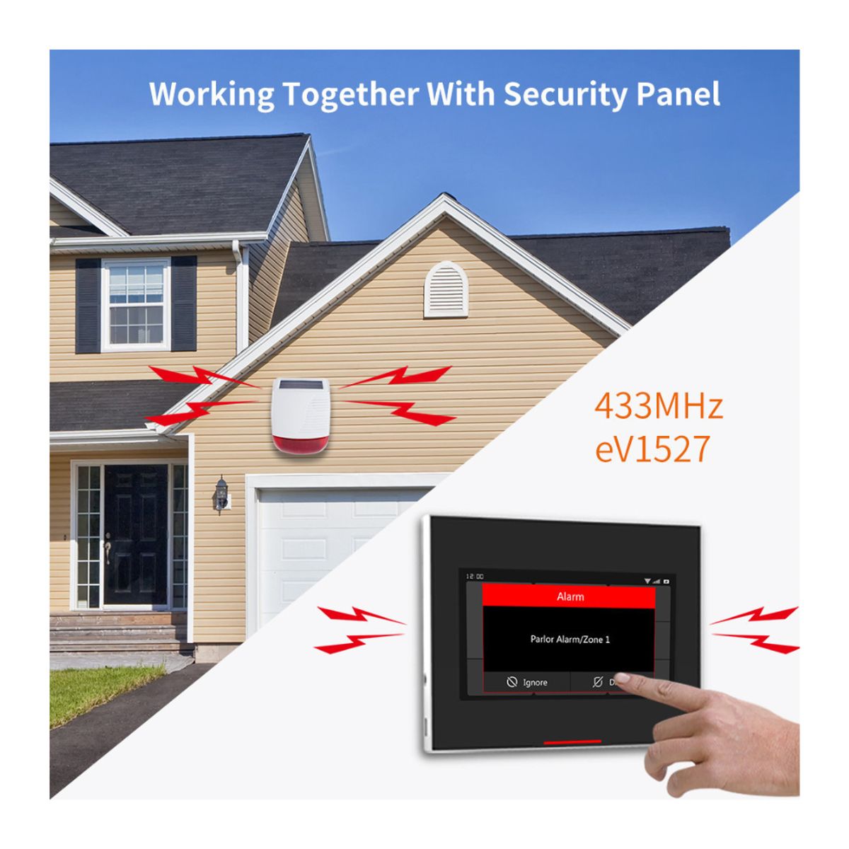 SHEEPBUSTER - Sirena Alarma Inalámbrica con Energía Solar