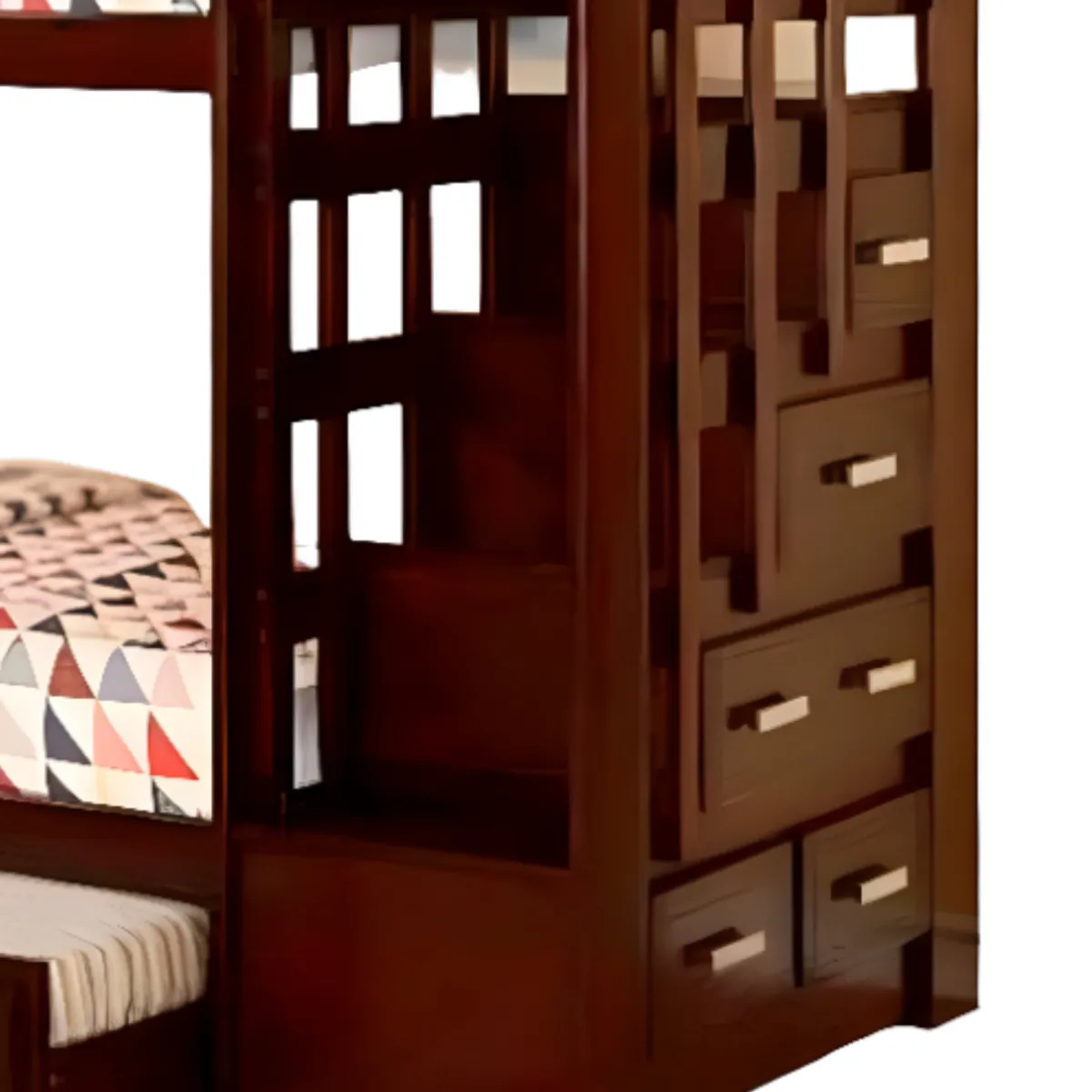 HOGAR & SPACIOS - HYS CAMAROTE 2 PLZ PEDERNAL CON CAMA NIDO MARRON OSCURO