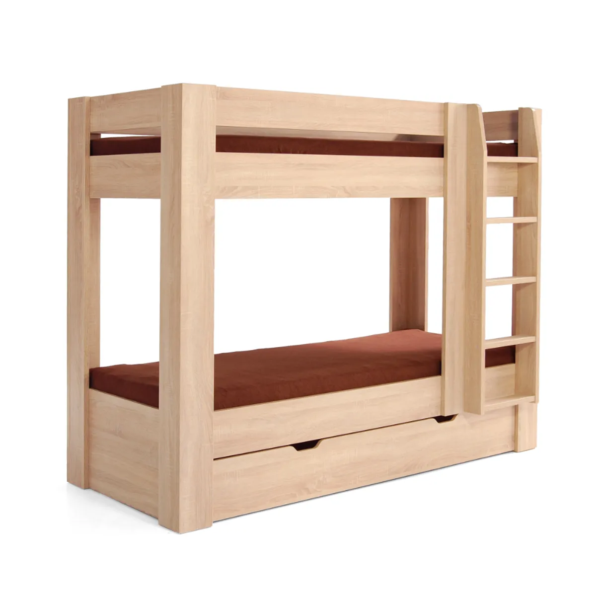 HOGAR & SPACIOS - HYS CAMAROTE 2 PLZ CON CAMA NIDO TERUEL MARRON