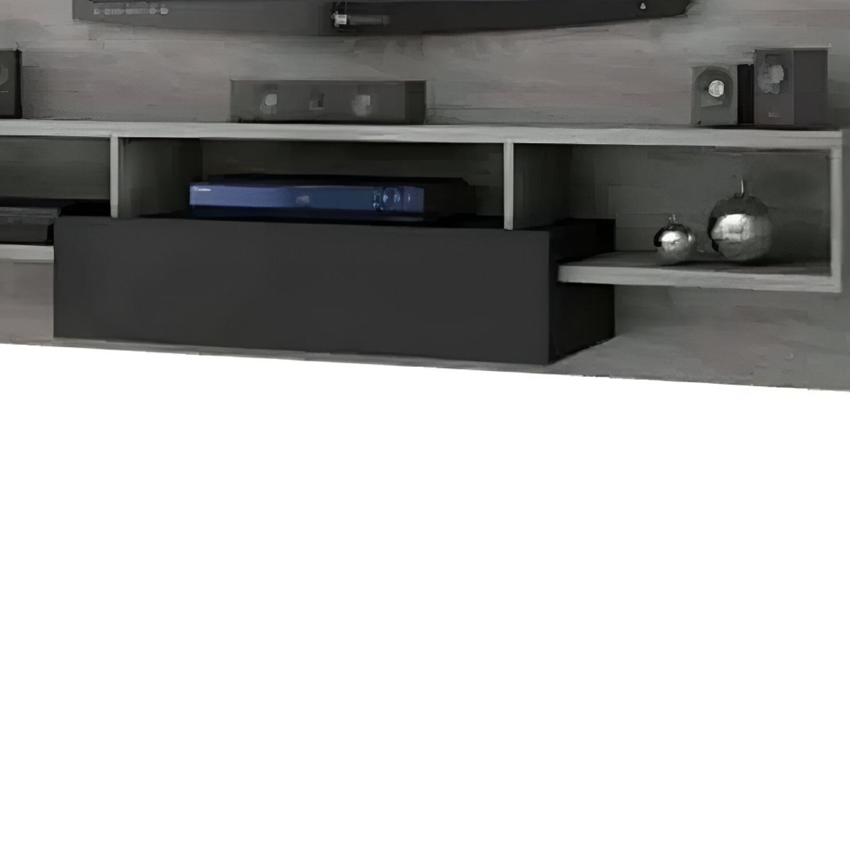 HOGAR & SPACIOS - HYS CENTRO DE ENTRETENIMIENTO MICHELLE GRIS PIZARRA