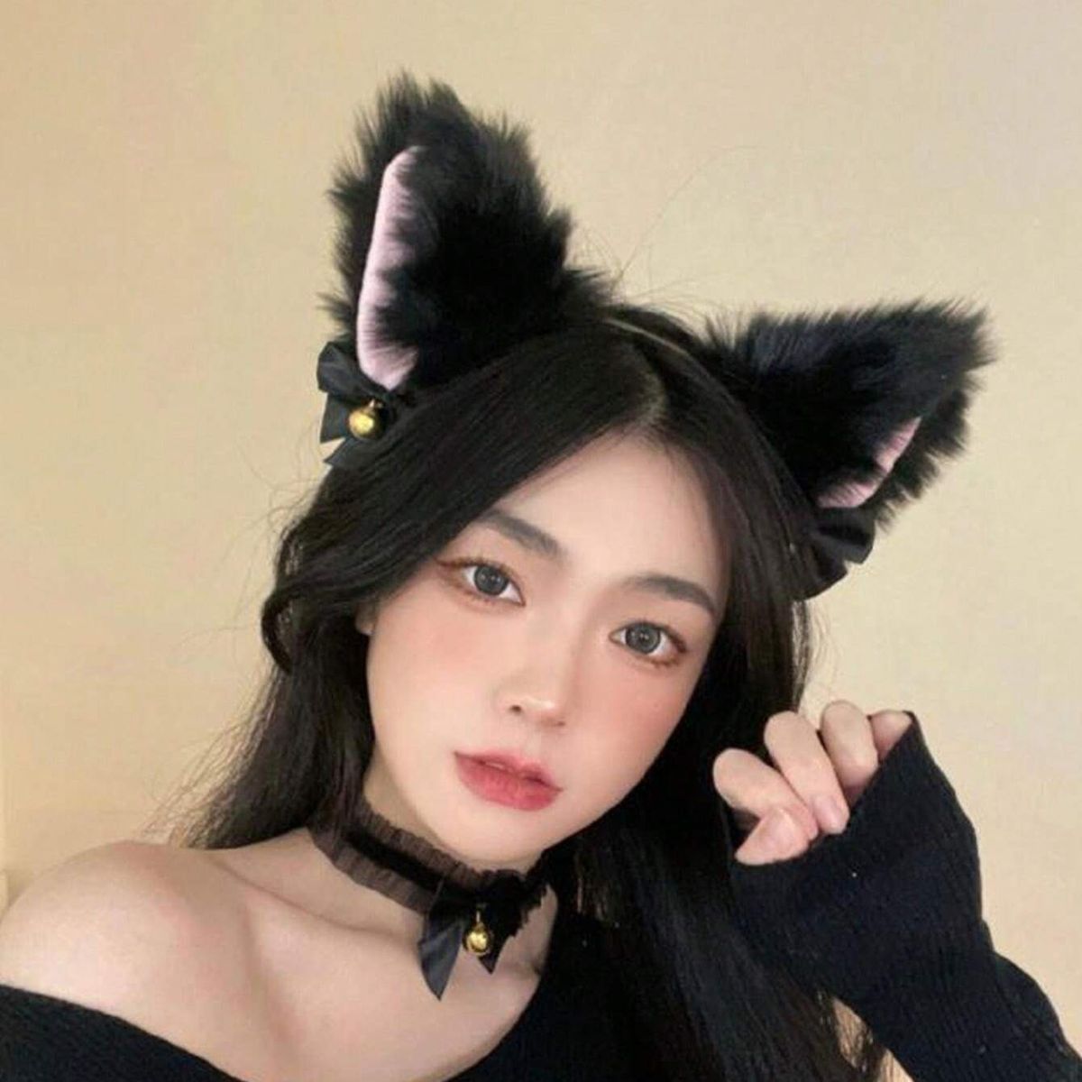 GENERICO - VINCHA FELPA LOLITAS DE GATO PARA CABELLO