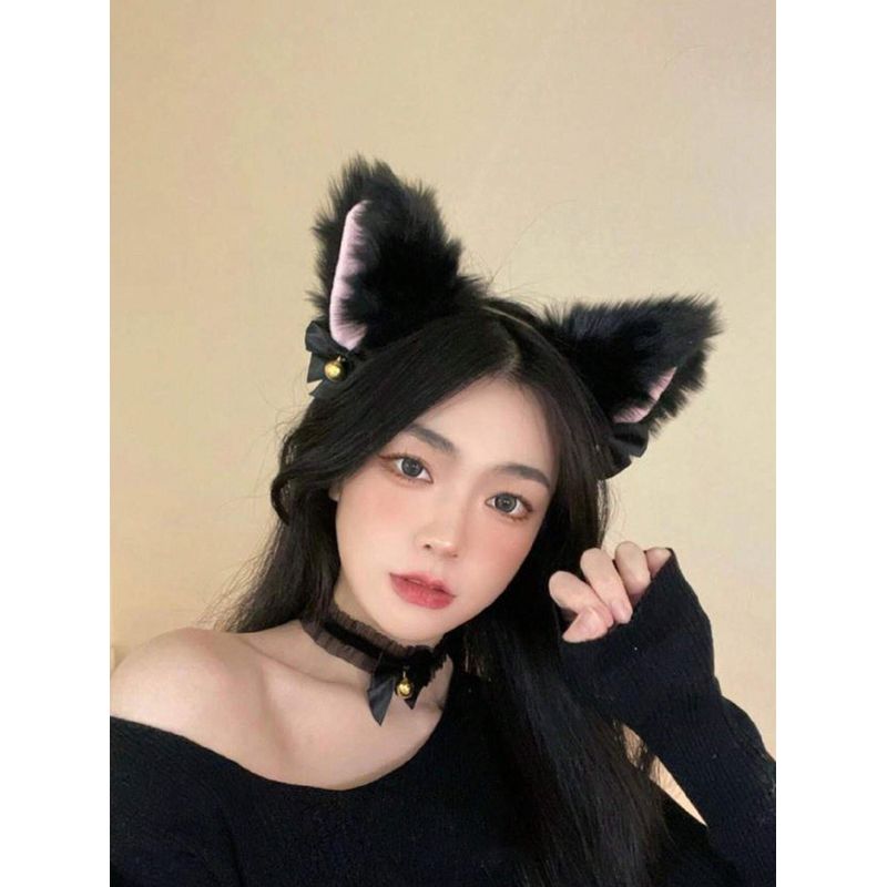 GENERICO - VINCHA FELPA LOLITAS DE GATO PARA CABELLO