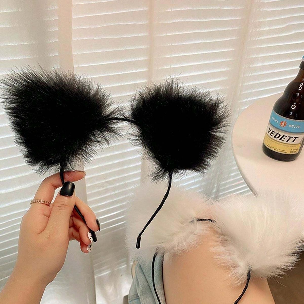 GENERICO - VINCHA FELPA LOLITAS DE GATO PARA CABELLO