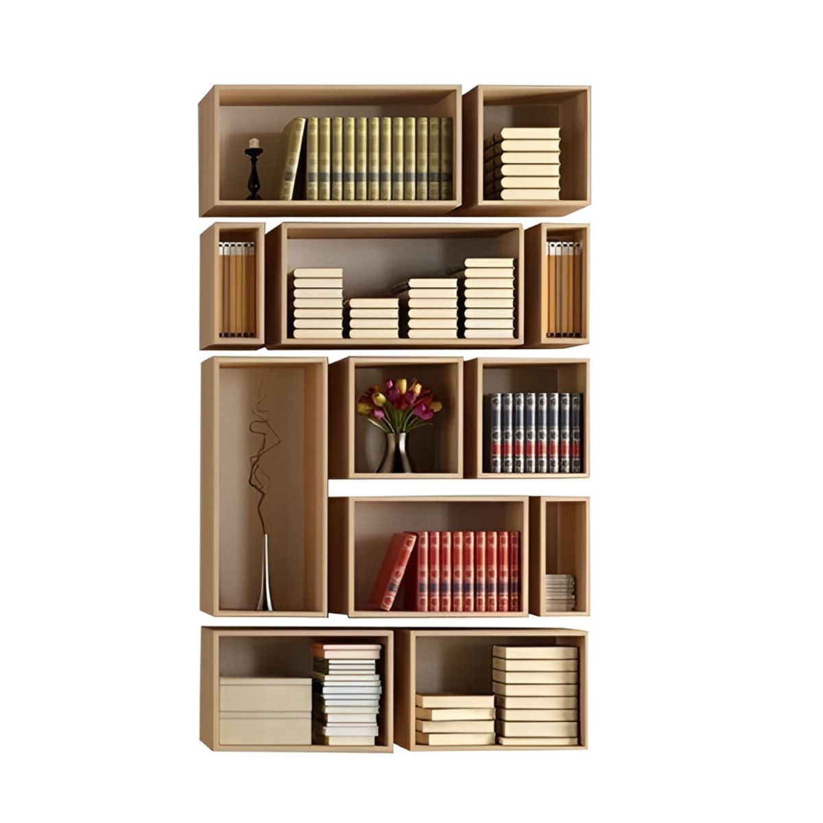 HOGAR & SPACIOS - HYS ORGANIZADOR PRISKA MADERA