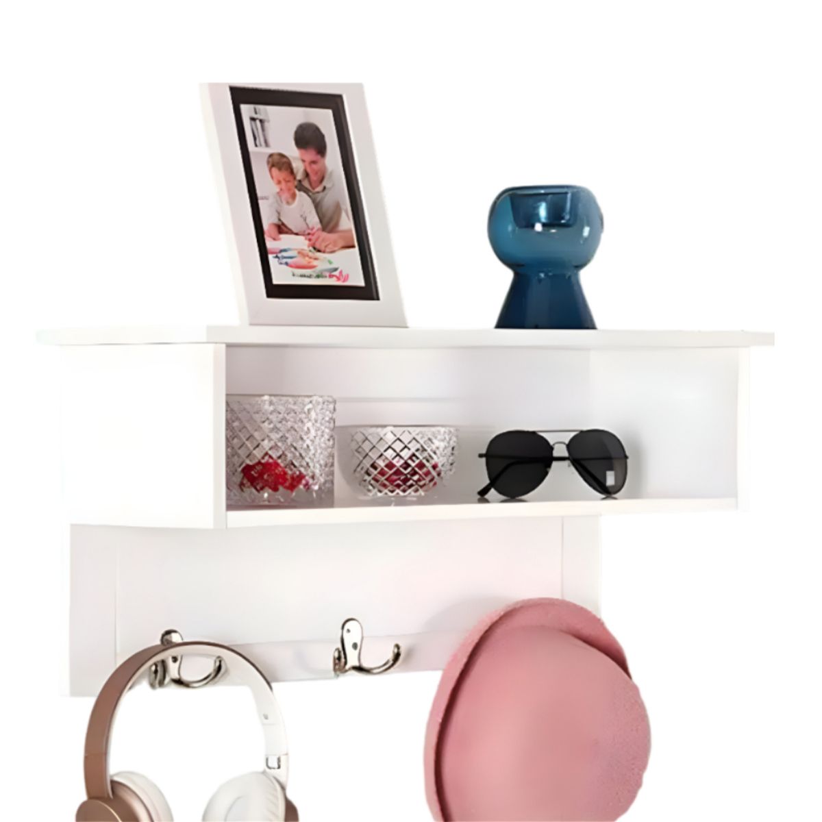 HOGAR & SPACIOS - HYS PERCHERO ESTANTE RUTH BLANCO