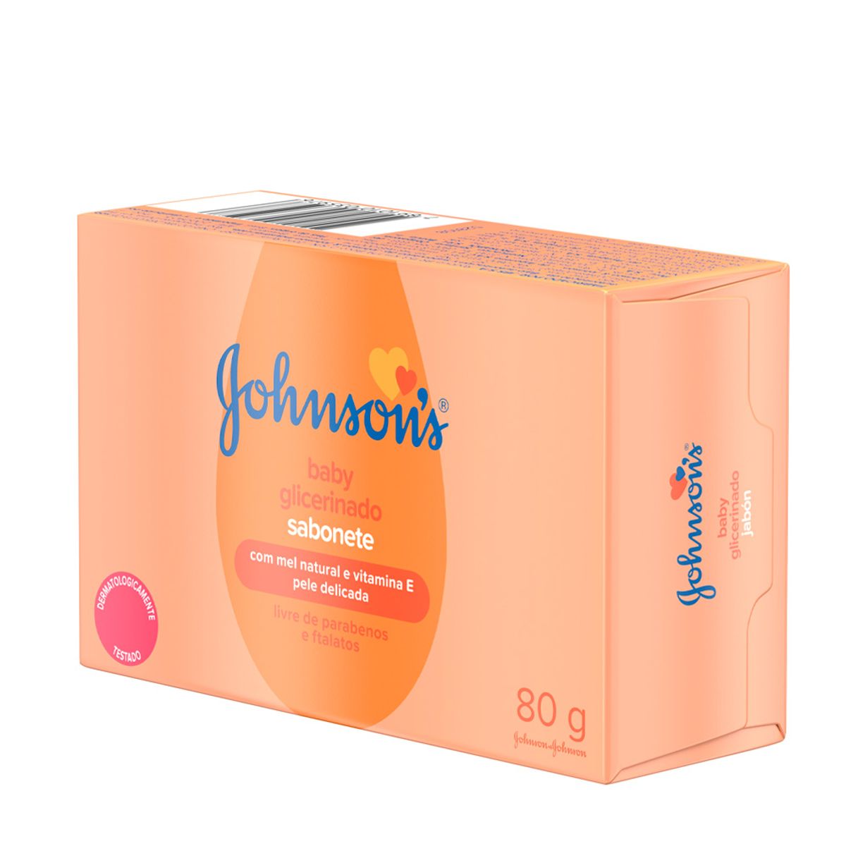 JOHNSON AND JOHNSON - Jabón en Barra Johnsons Baby Glicerinado Piel Delicada 80g