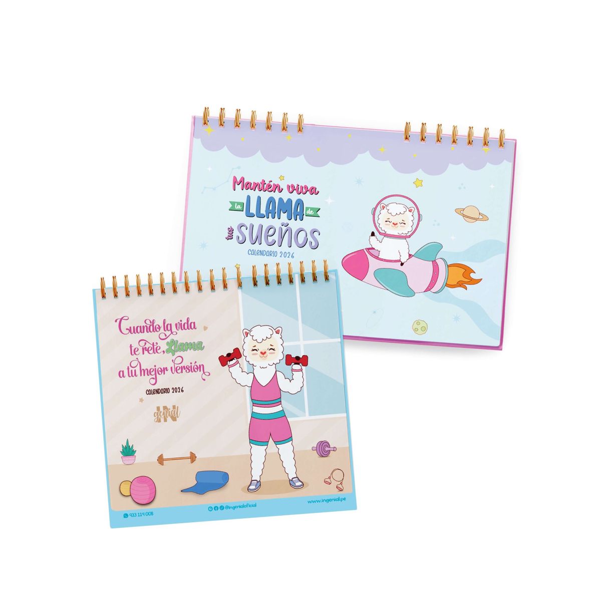 INGENIAL - Dúo de calendarios 2026 Ingenial Llami