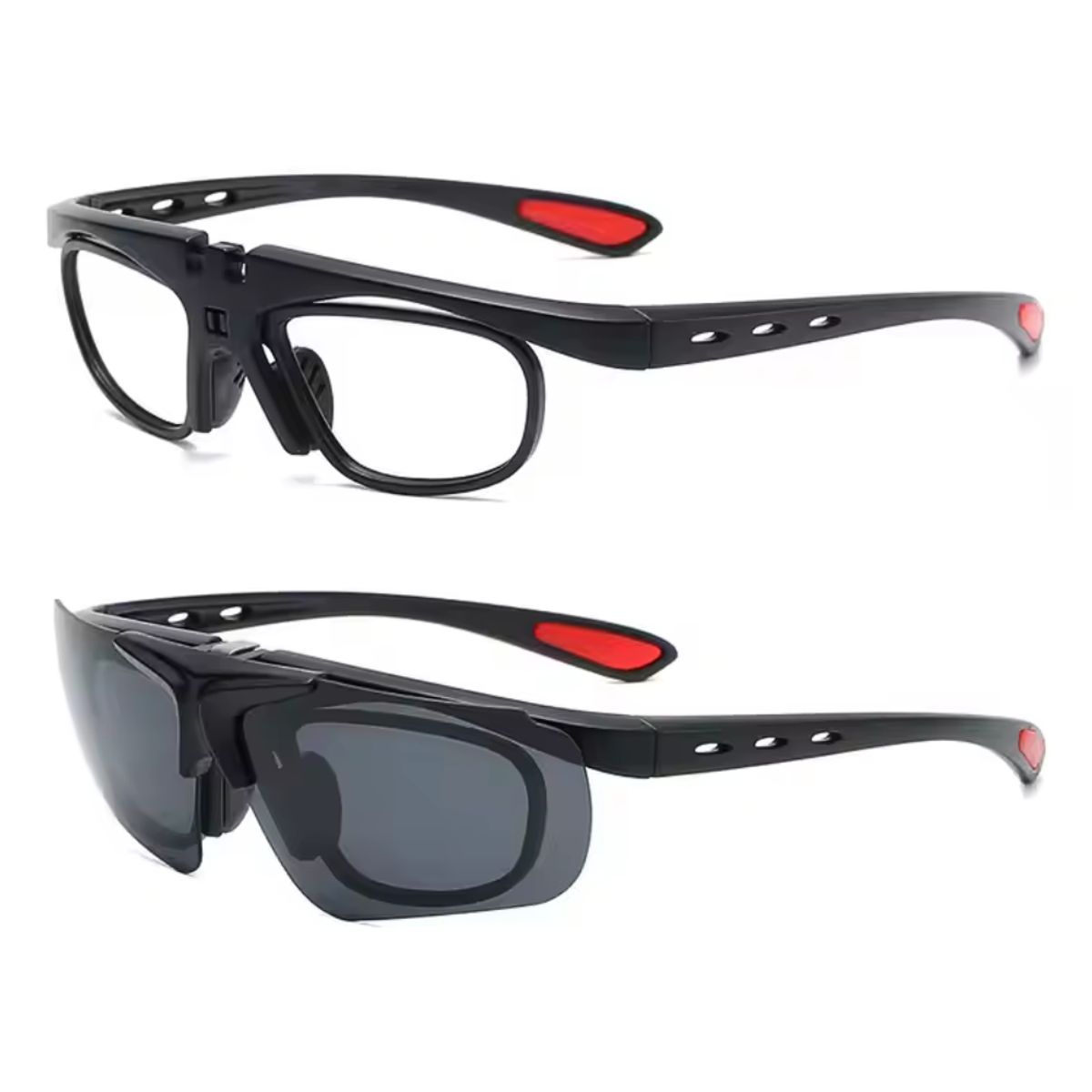 GENERICO - Lentes de sol deportivos polarizadas, 4 en 1, bluetooth