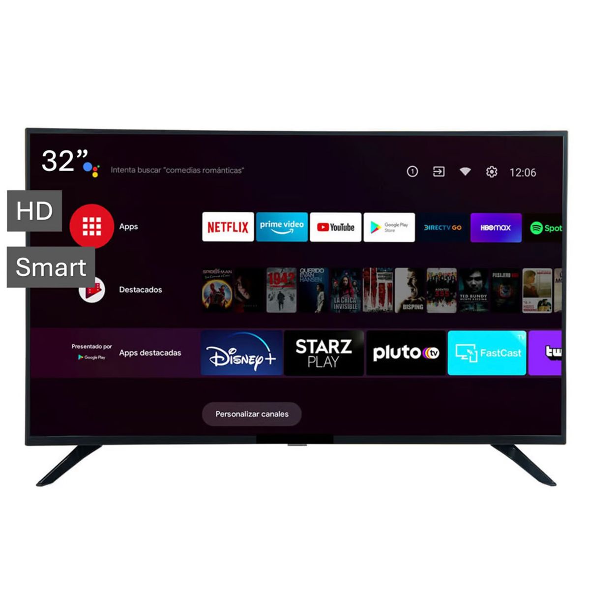 GENERICO - Televisor INNOS 32 Pulg. LED Smart Android TV HD 32TE5PPL
