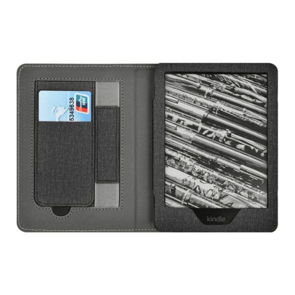 GENERICO - Estuche Kindle Paperwhite 2021 6.8” con Soporte y Correa de Mano Negro