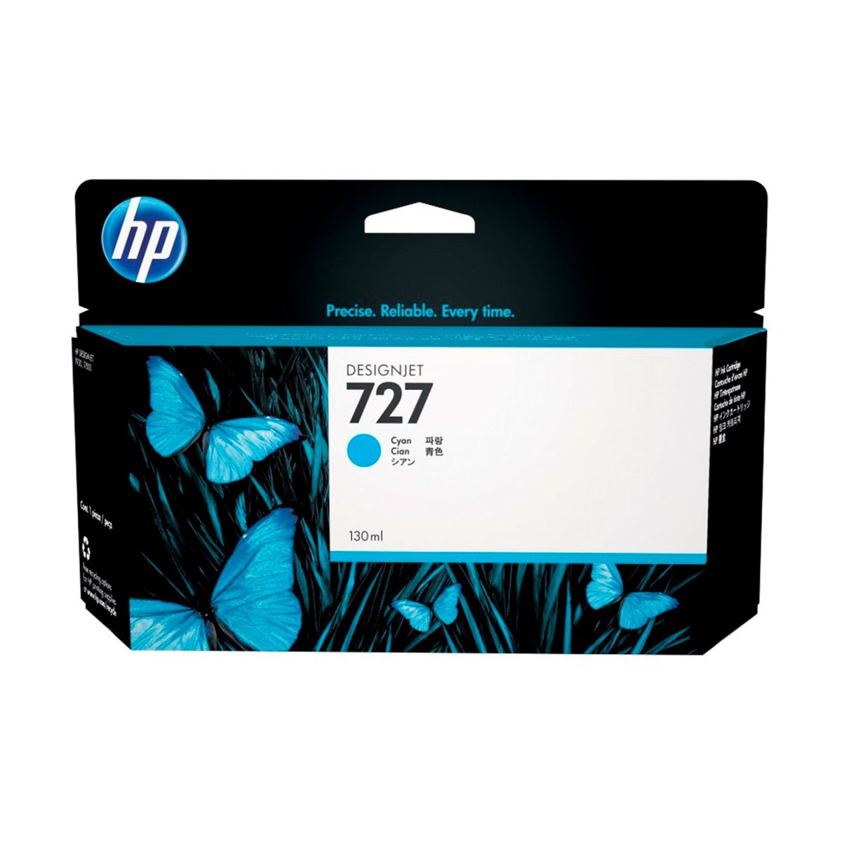 HP - TINTA HP B3P19A 727A DE 130ML COLOR CYAN PN B3P19A