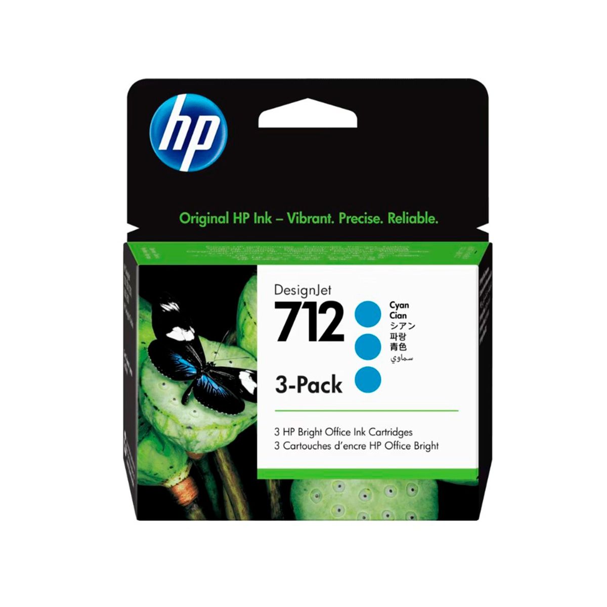 HP - TINTA HP 3ED77A 712A 3 PACK DE 29ML COLOR CYAN PN 3ED77A