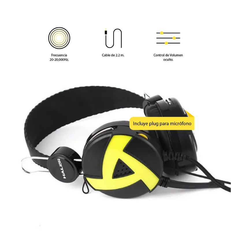 HALION - AUDIFONO HALION HA 211 AMARILLO