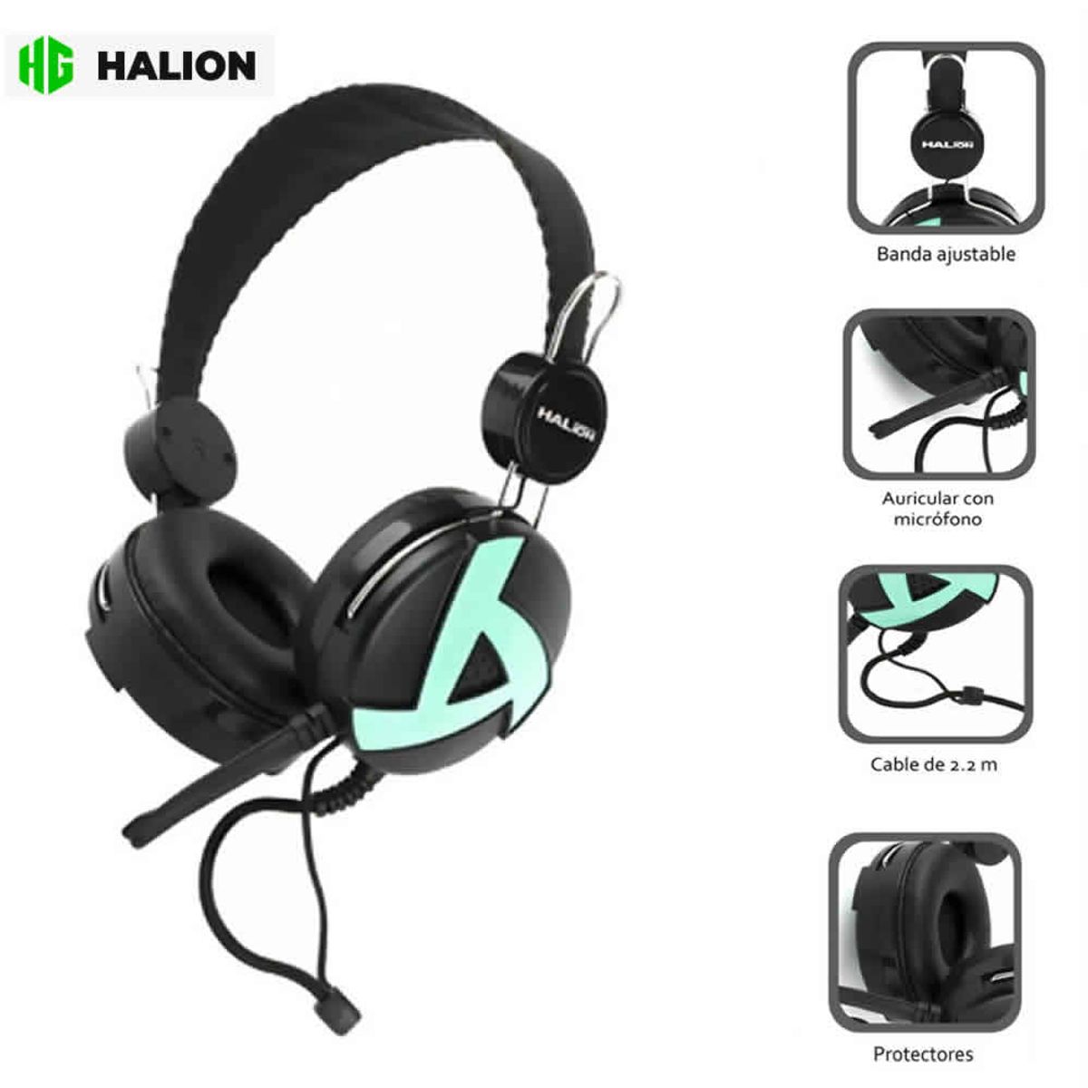 HALION - AUDIFONO HALION HA 211 VERDE