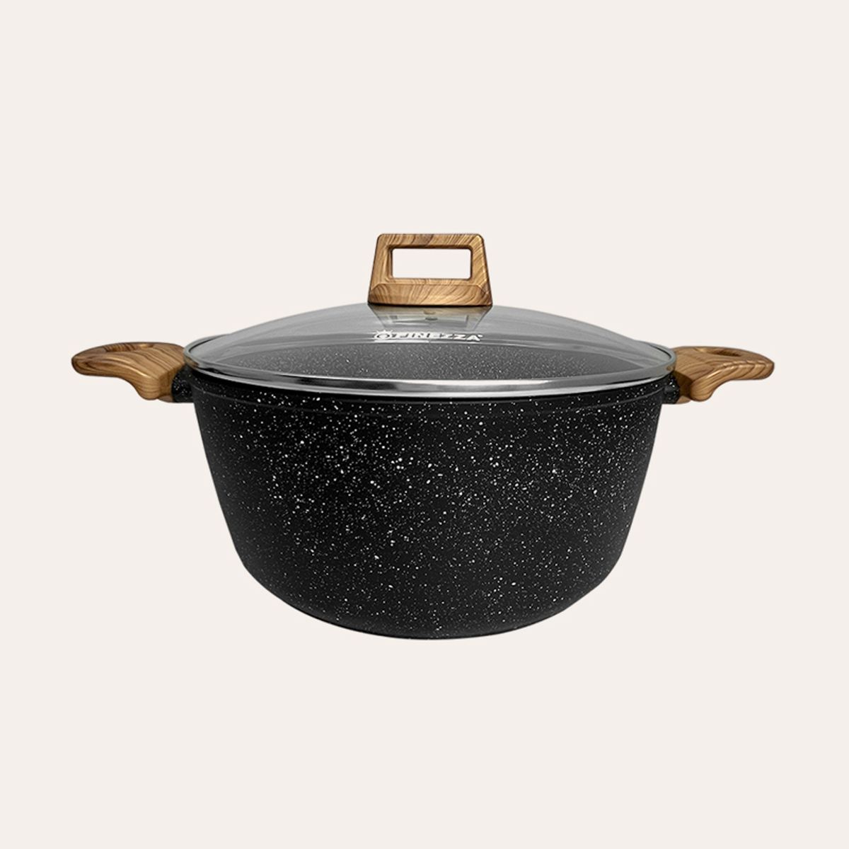 FINEZZA - Juego de ollas de ultragranito de 12 piezas