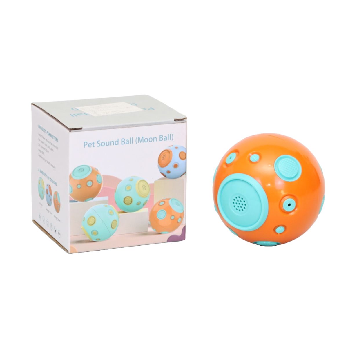 GENERICO - JUGUETE DE BOLA MULTIFUNCIONAL Y CON SONIDO PARA PERROS