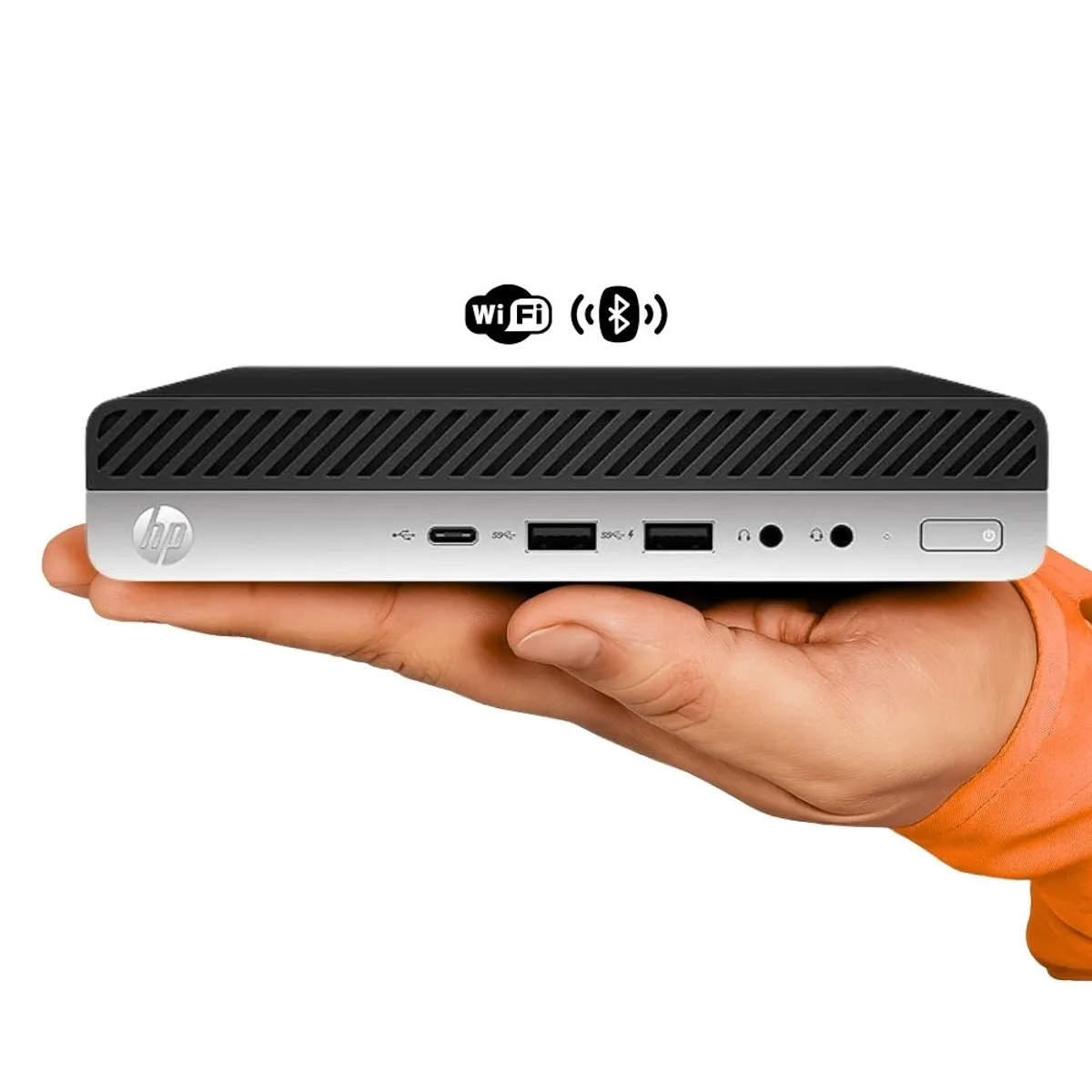 HP - Computadora PC HP Mini 400G3 WiFi Intel Core i7-6700T 8GB RAM 256GB SSD+1TB HDD