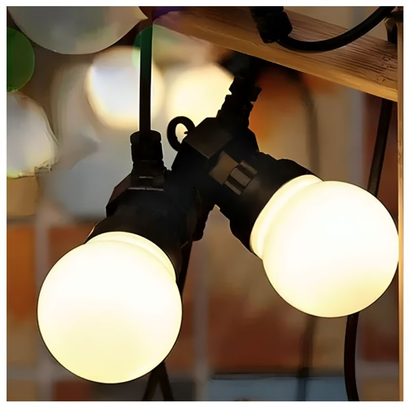 GENERICO - Luces Guirnalda Led Colgante De 5 Metros 10 Focos luz cálida