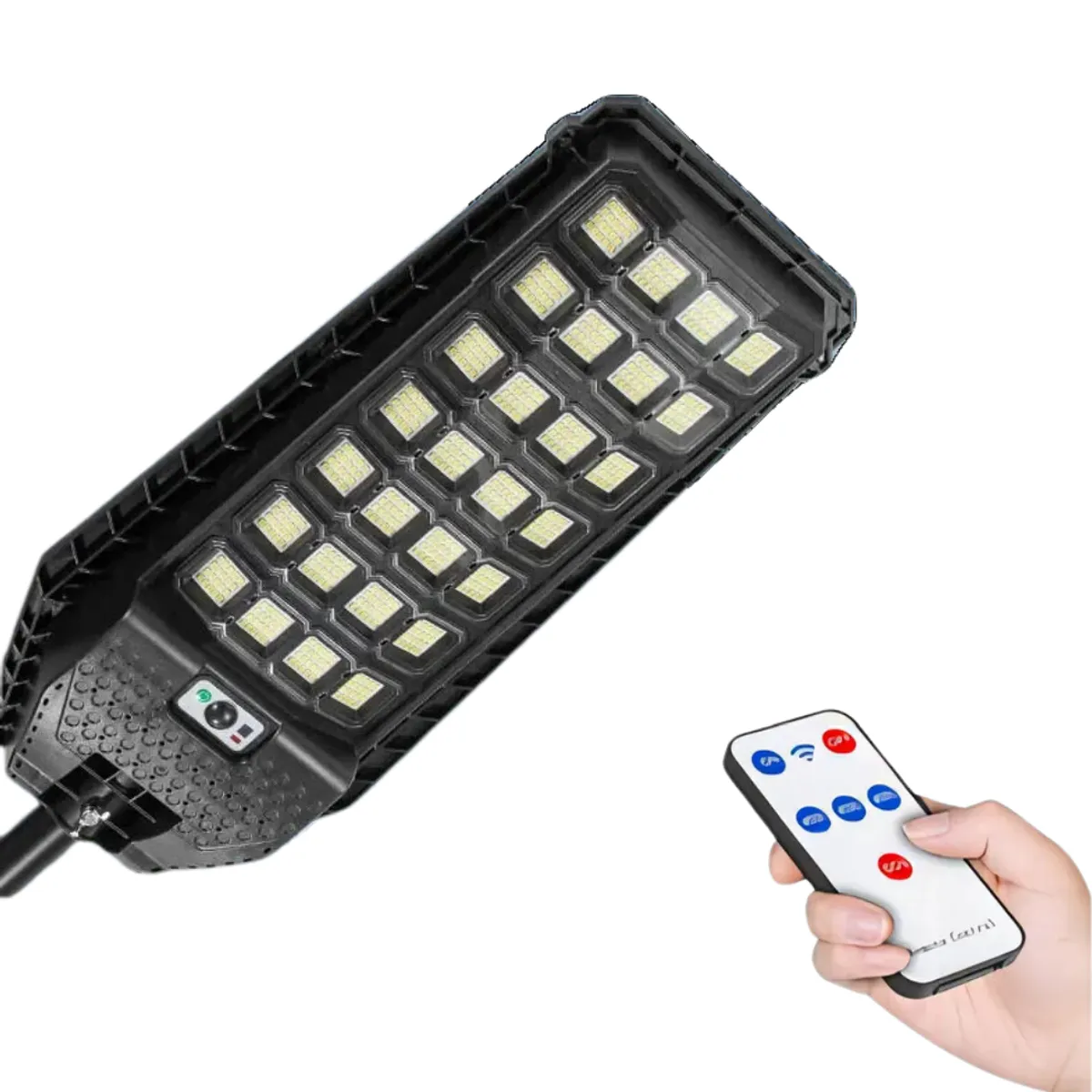 SEISA - Reflector Farola 200w con Panel Solar Recargable + Control Remoto