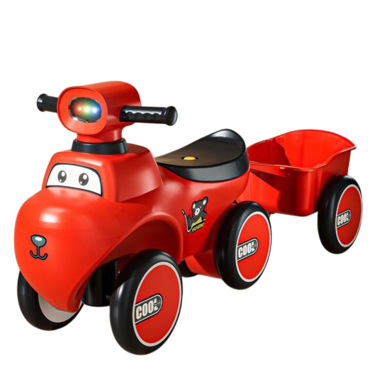 GENERICO - Coche De Equilibrio Carrito Para Niños Remolque - Rojo