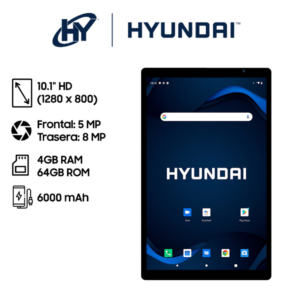 HYUNDAI - TABLET HYTAB PRO 10LC ADROID 13 OCTA CORE RAM 4GB ROM 64 4G LTE 10.1" HD