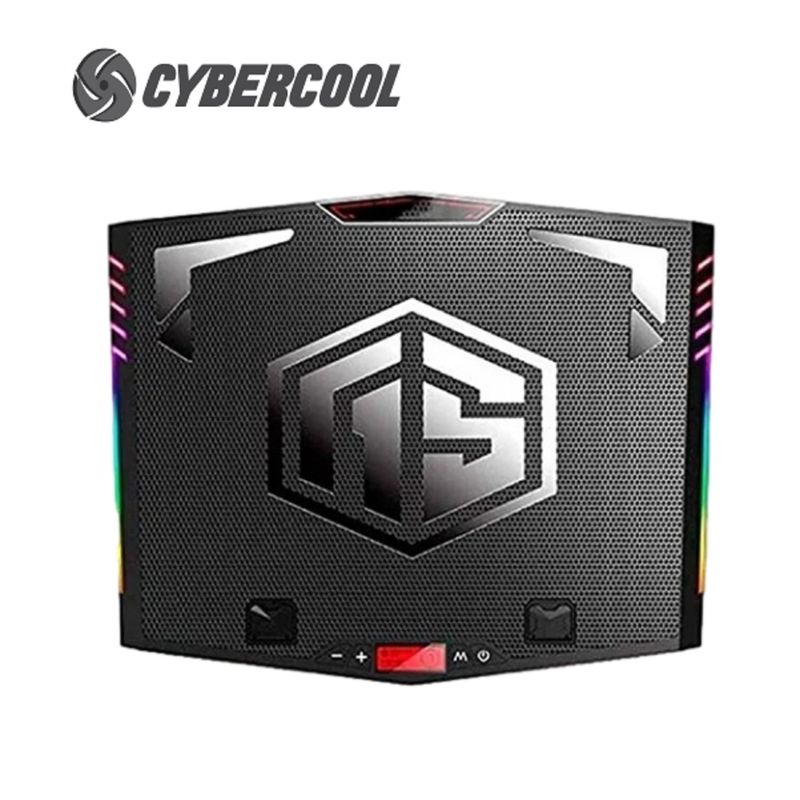 CYBERCOOL - Cooler Para Laptop Gamer Rgb Cybercool HA K7  6 Niveles
