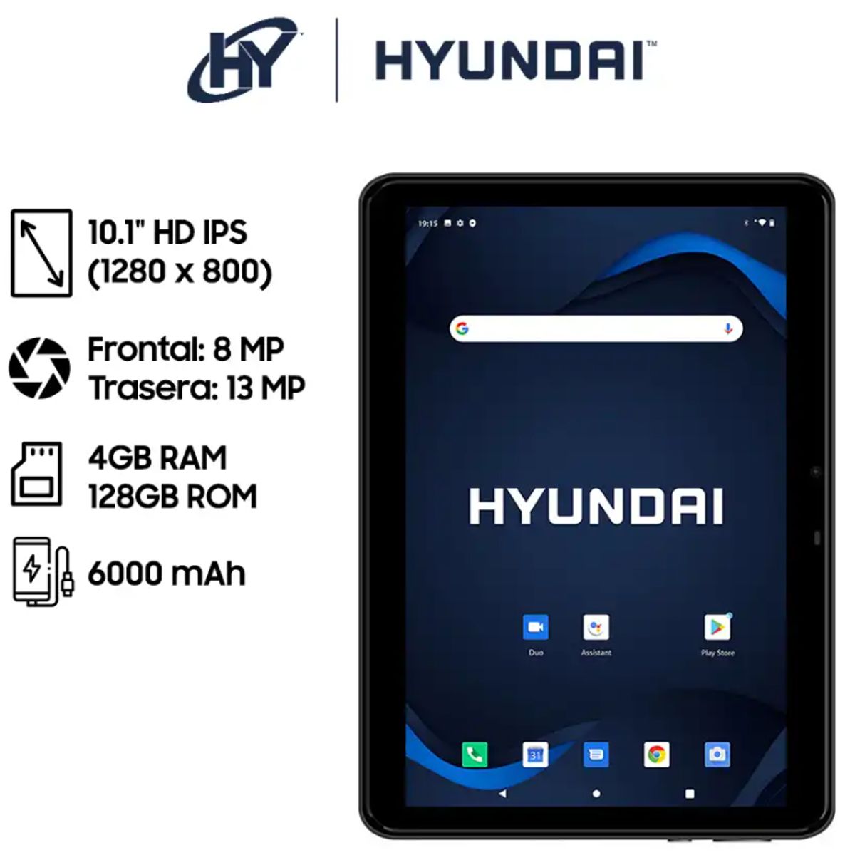 HYUNDAI - TABLET HYTAB PLUS 10LB4 OCTA CORE RAM 4GB ROM 128GB 10.1" HD ADROID 13