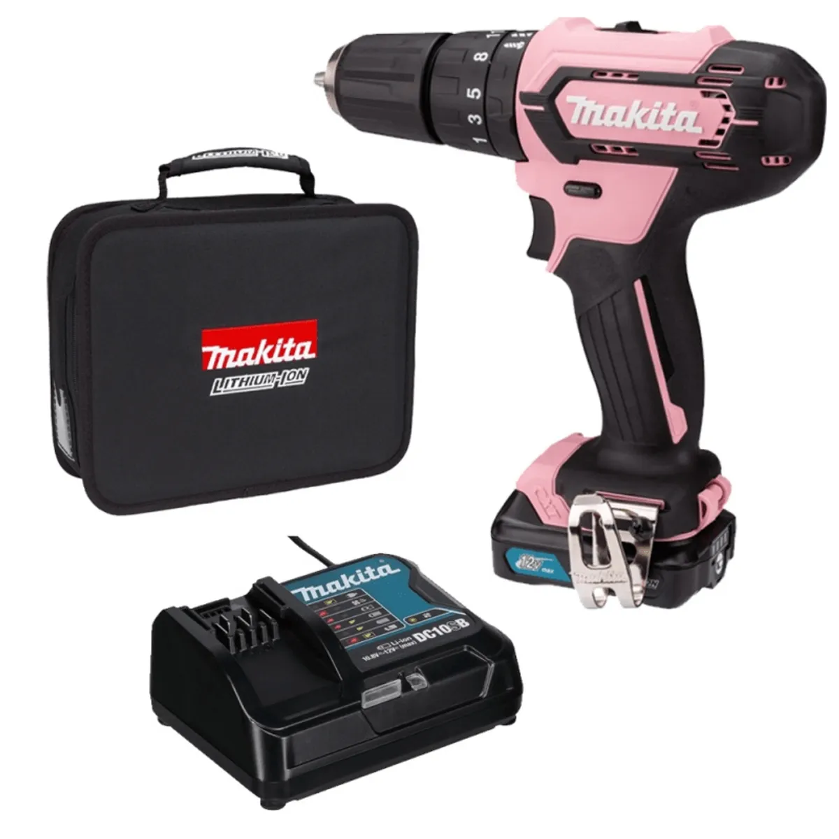 MAKITA - Kit Taladro Percutor 3/8'' 12V CXT + 1 Bat y Carg Makita HP333DSAP1