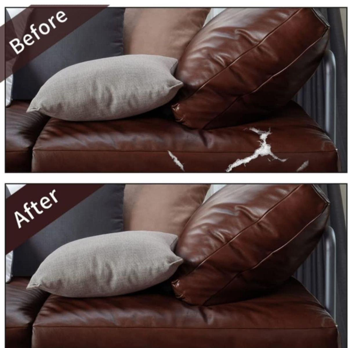 GENERICO - Parche de Cuero PU Cinta Reparación de Asientos Muebles Bolsos