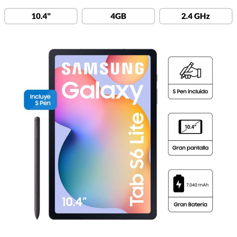 SAMSUNG - Tablet Samsung S6 LITE SM-P620 10.4" 4GB RAM / 128GB Modelo 2024