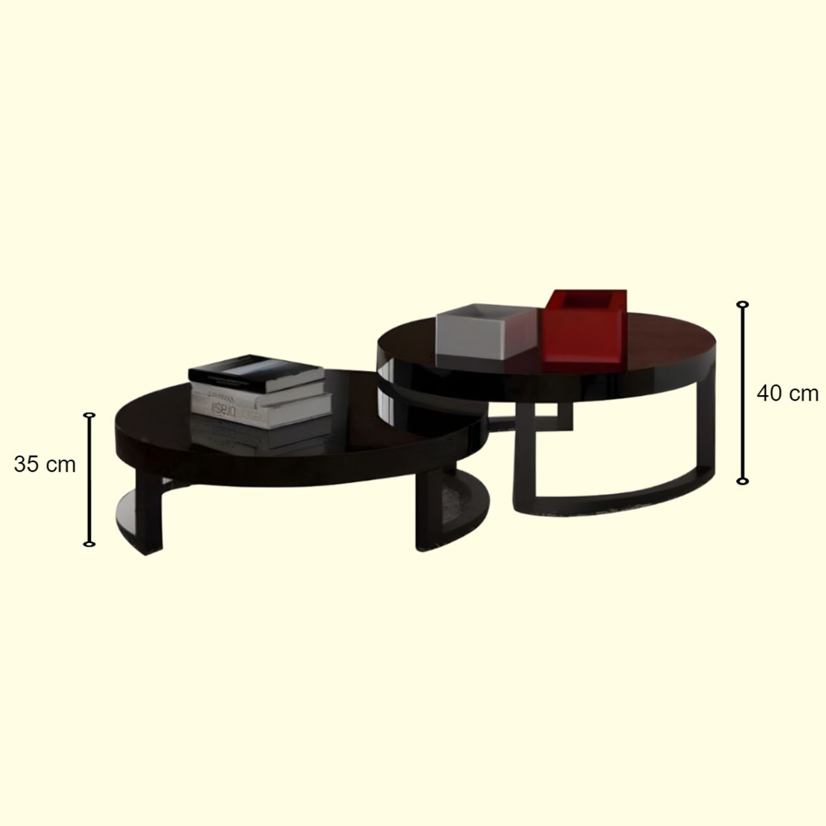HOGAR & SPACIOS - HYS MESA CENTRO DELIA NEGRO