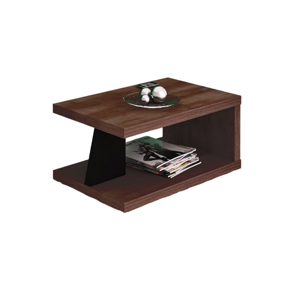 HOGAR & SPACIOS - HYS MESA CENTRO DANNA MARRON OSCURO