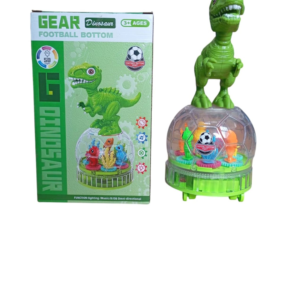 GENERICO - Dinosaurio Móvil Giratorio con Luces