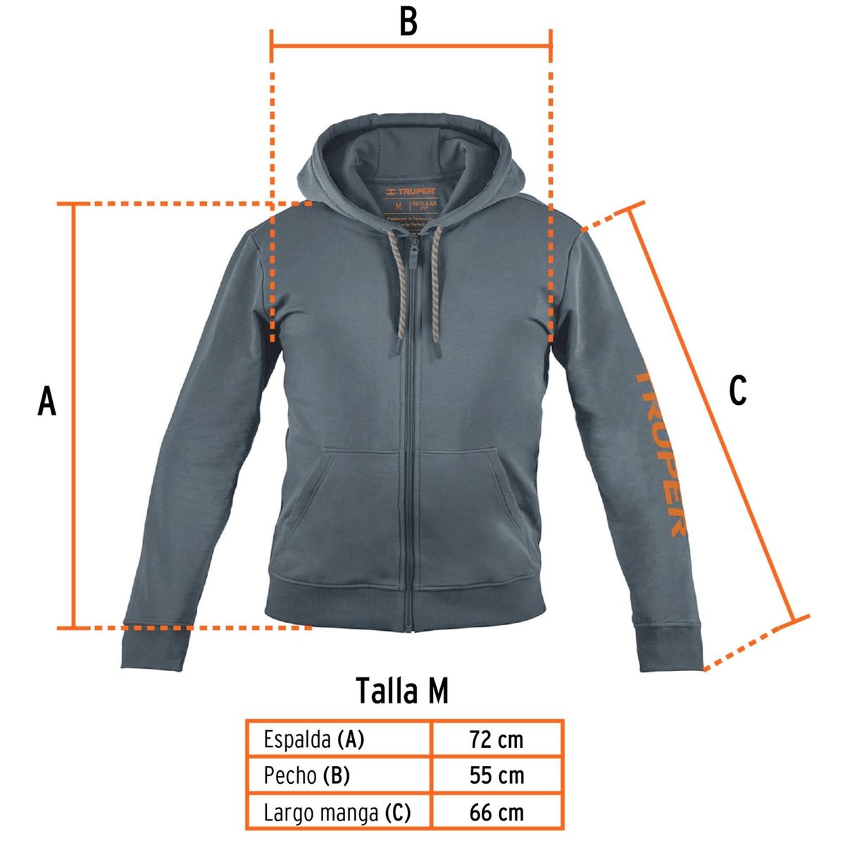 TRUPER - Polera oversize de algodón talla M Truper