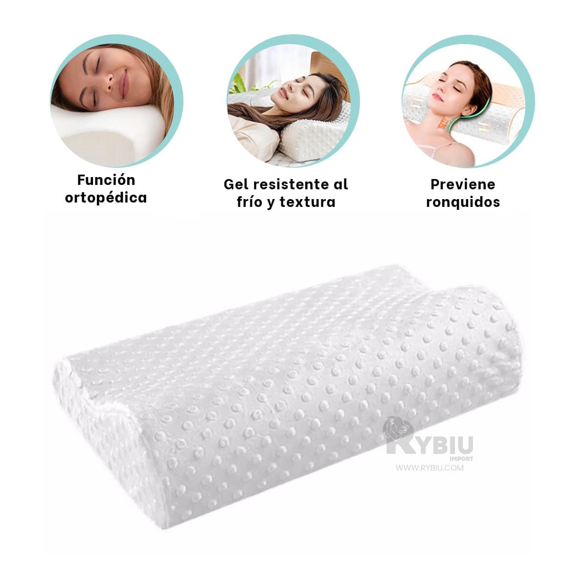 GENERICO - Cojin para Hombros en Color Blanco Y+Regalo Agendita