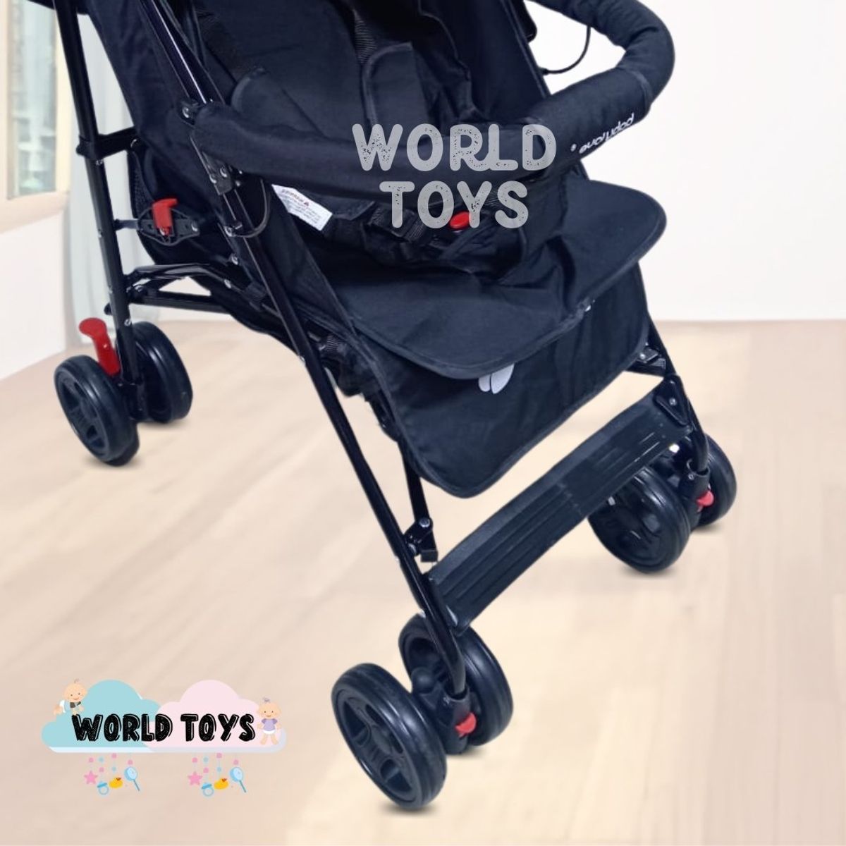 BABY - Coche Bastón con diseño «COPITO» Black