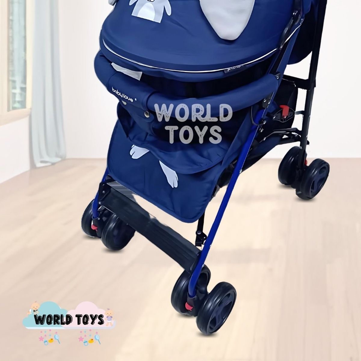 BABY - Coche Bastón con diseño «COPITO» Blue