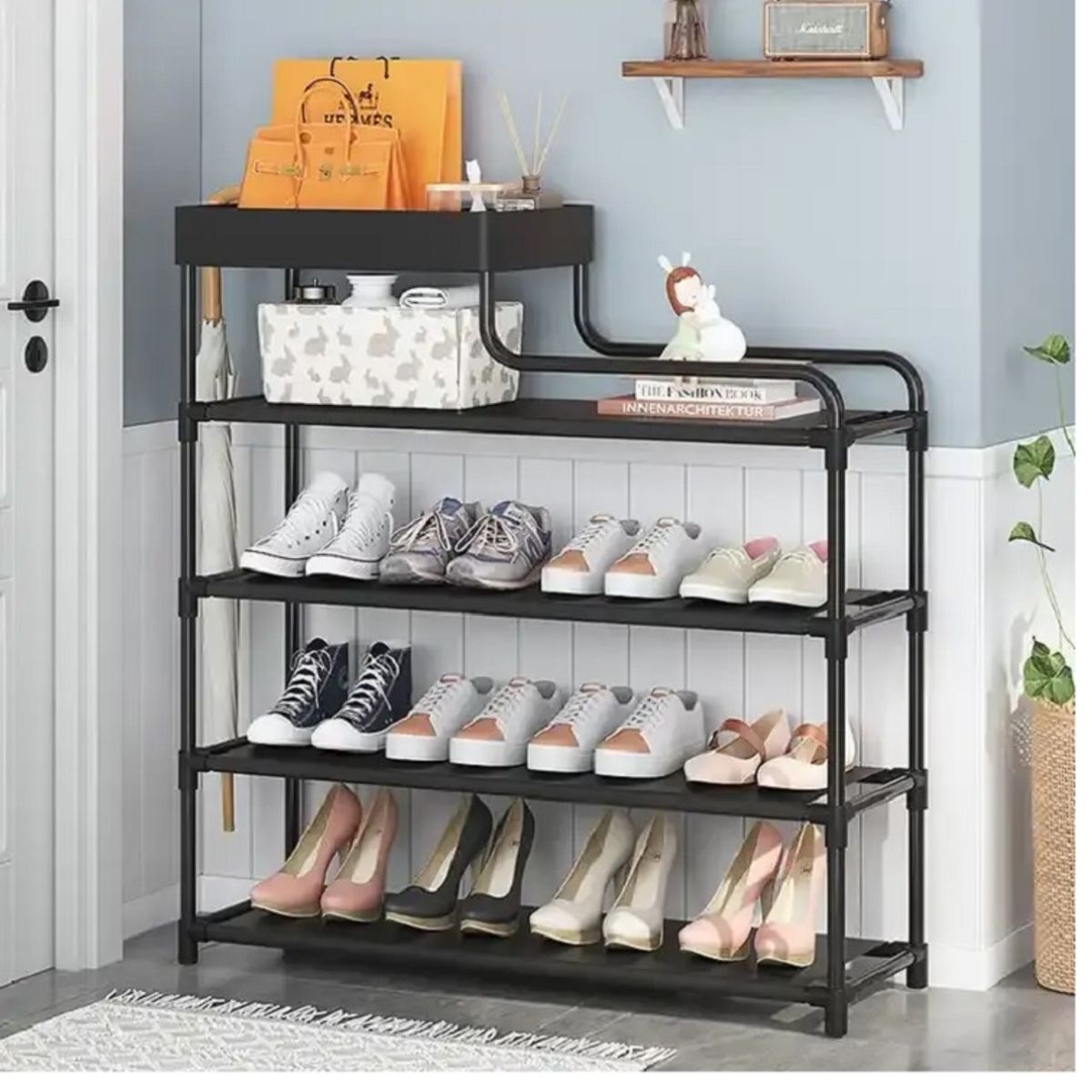 JM IMPORT - Organizador Zapatera De 5 niveles Para 20 Pares Dormitorio hogar