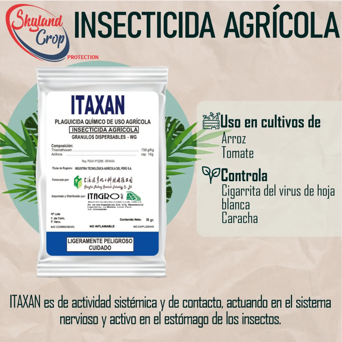 GENERICO - ITAXAN 50gr INSECTICIDA AGRÍCOLA