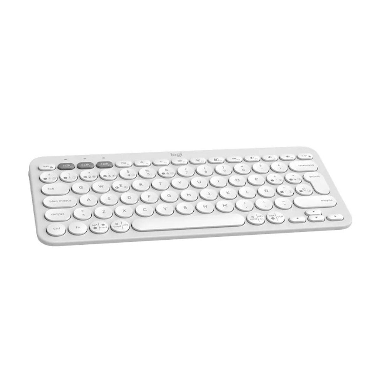 LOGITECH - TECLADO LOGITECH PEBBLE KEYS 2 K380S BLUETOOTH BLANCO PN 920-011784