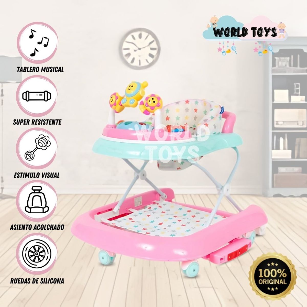CONFORT - Andador Musical Confort Kids «EMOND» Pink