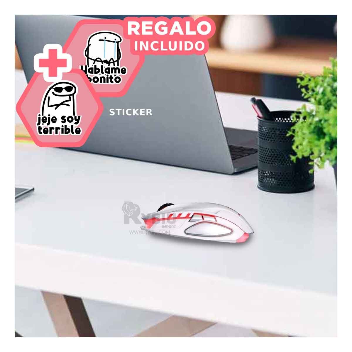 GENERICO - Cursor Funcional M834 en Tono Blanco Y+Ligas de Regalo