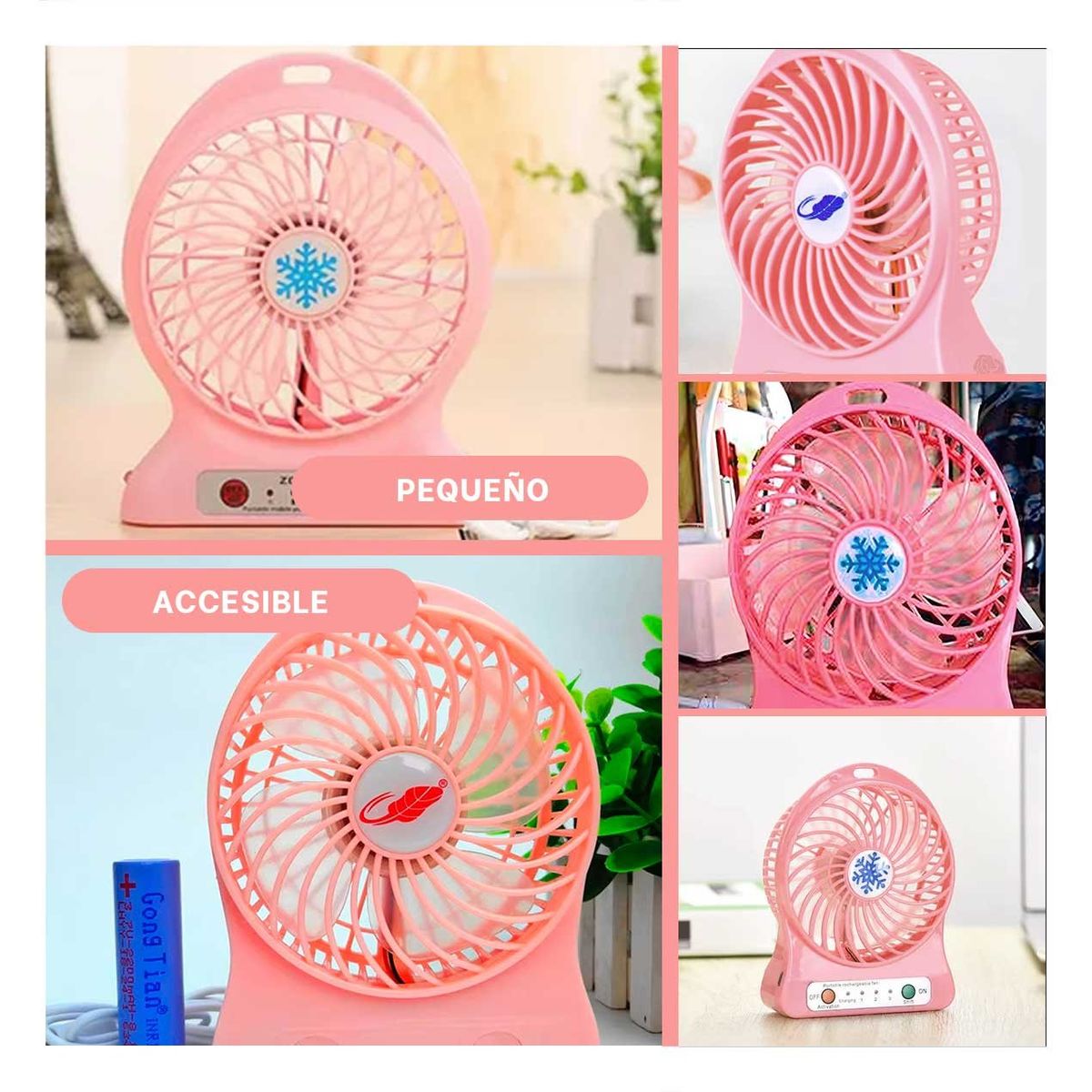 GENERICO - Soplador Compacto Funcional en Rosado Y+Gift MiniAgenda